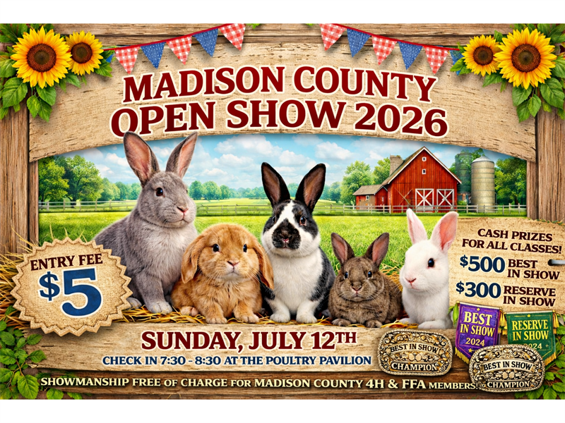 Logo for 2026 Madison County Rabbit Open Class